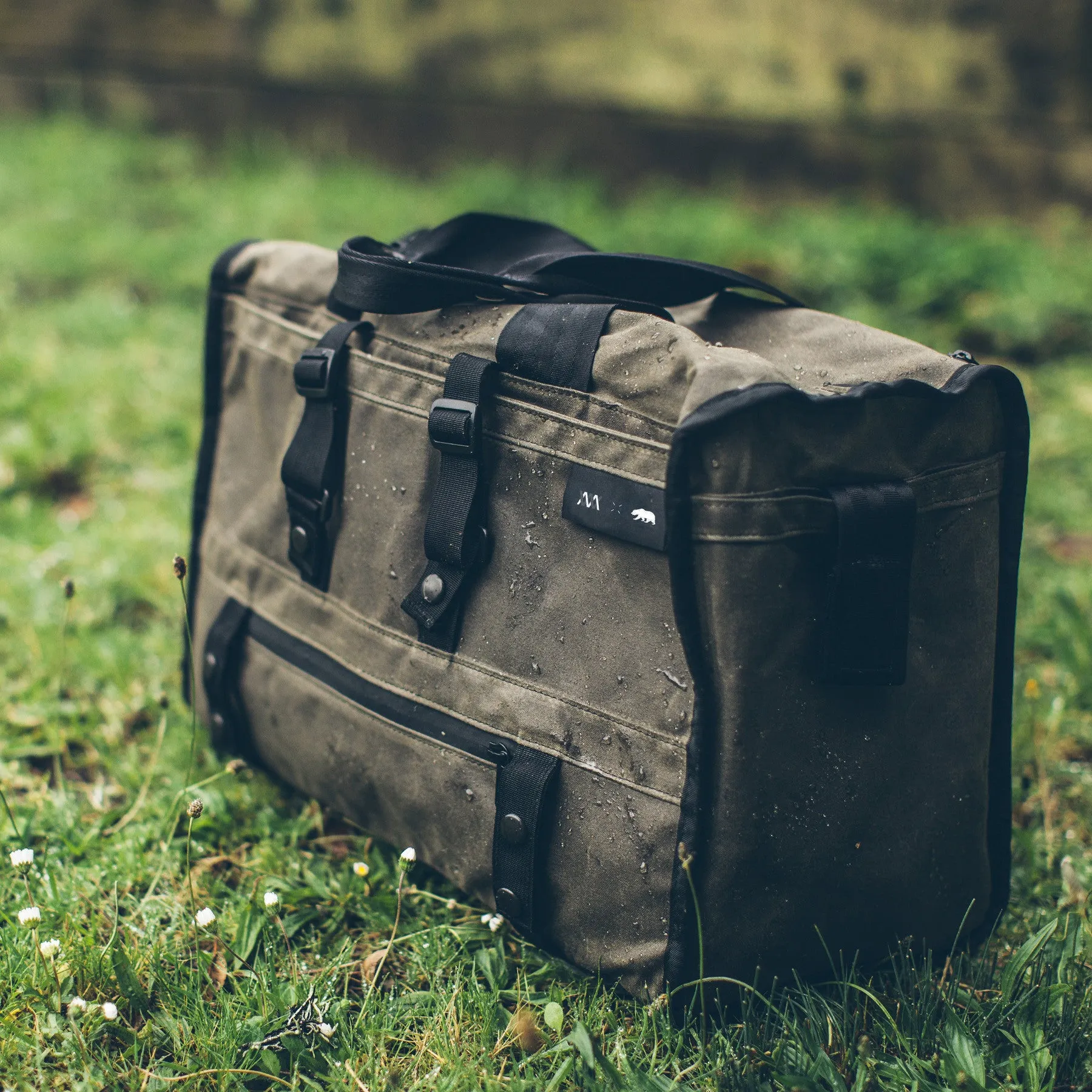 The Transit Duffel in Oak Waxed Canvas