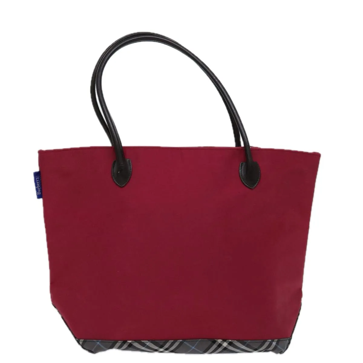 Trendy Inspired Burberryss Blue Label Tote Bag Nylon Red Auth 69693