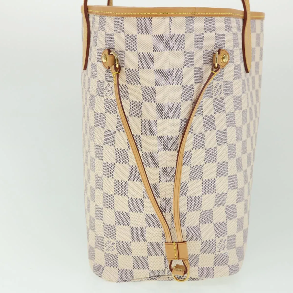 Trendy Inspired Louis Vuitton Damier Azur Neverfull Mm Tote Bag N41605 Lv Auth 54291a