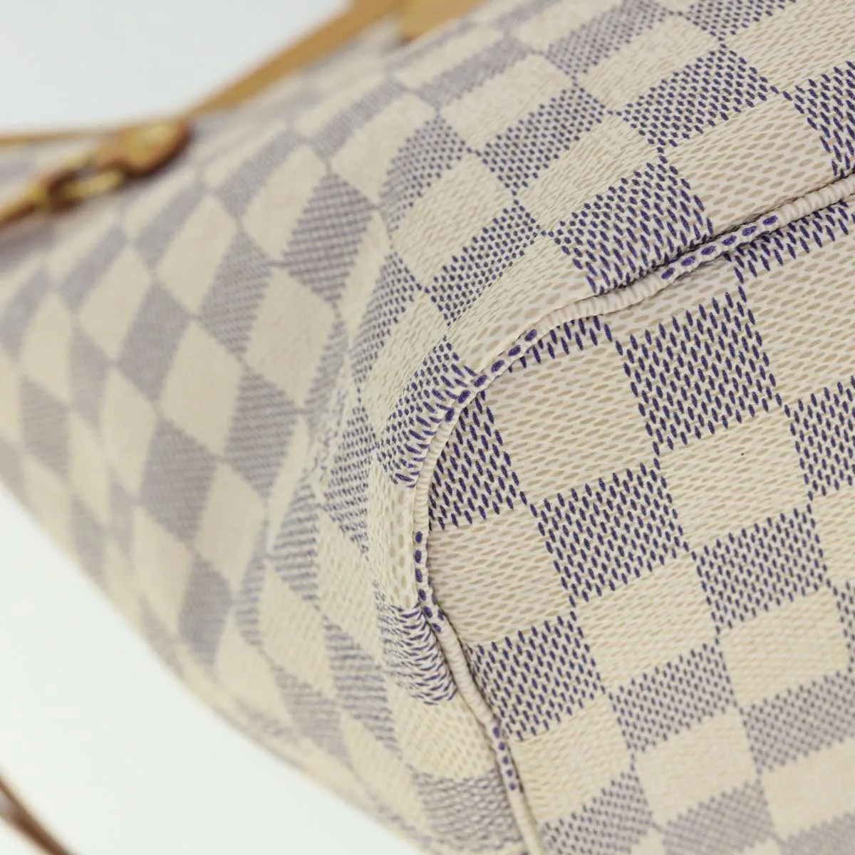 Trendy Inspired Louis Vuitton Damier Azur Neverfull Mm Tote Bag N41605 Lv Auth 54291a