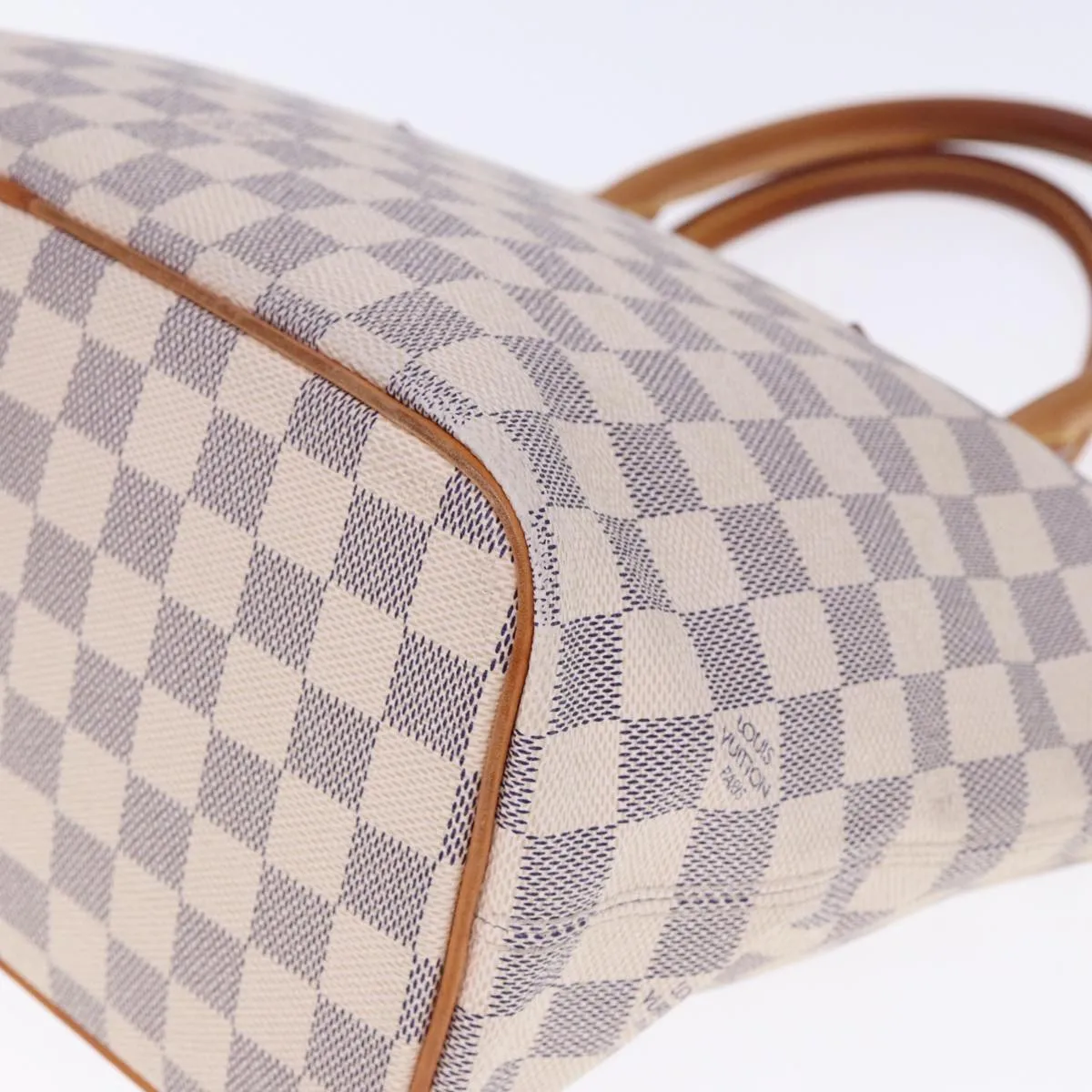 Trendy Inspired Louis Vuitton Damier Azur Saleya Pm Tote Bag N51186 Lv Auth Bs15181