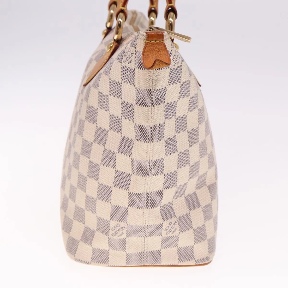 Trendy Inspired Louis Vuitton Damier Azur Saleya Pm Tote Bag N51186 Lv Auth Bs15181