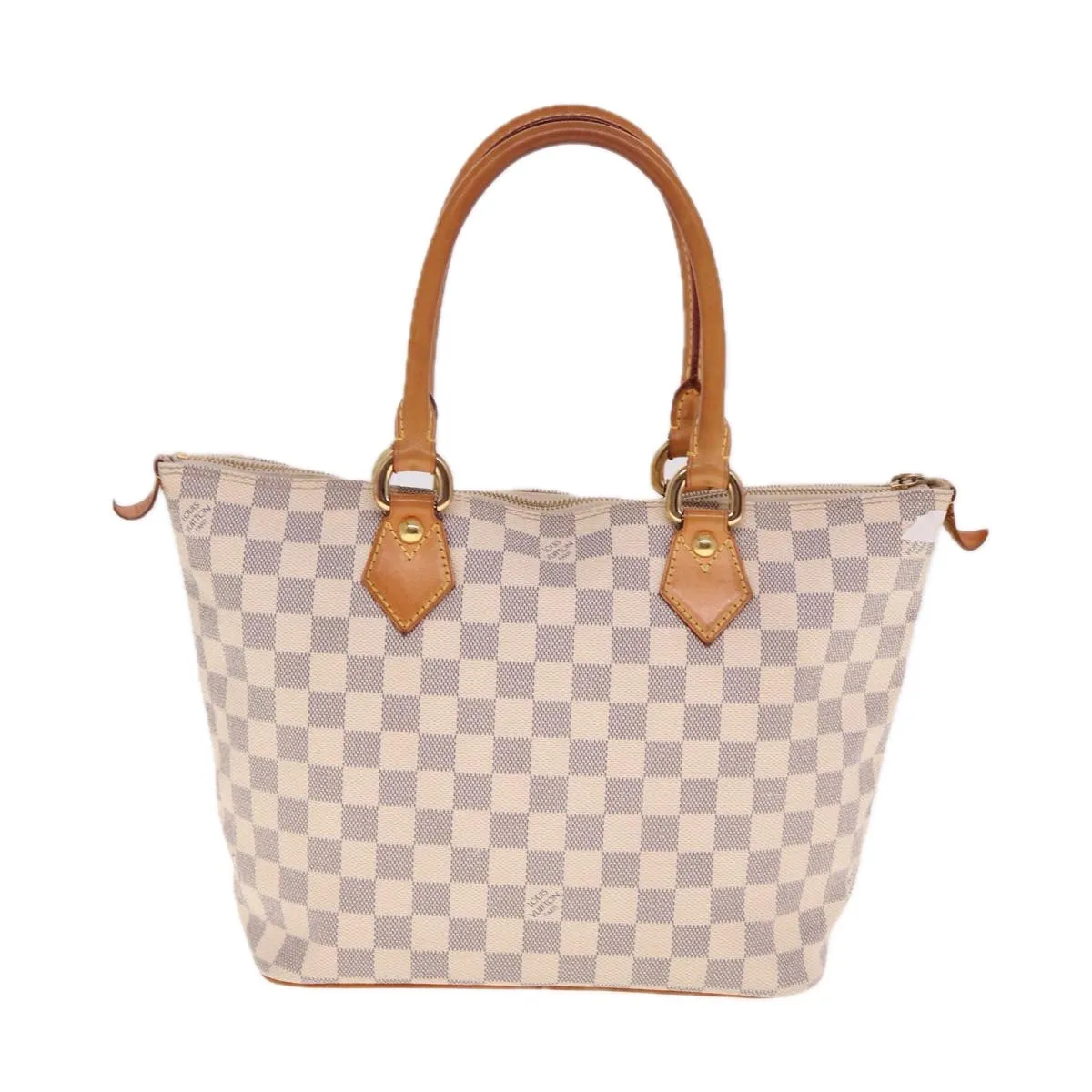 Trendy Inspired Louis Vuitton Damier Azur Saleya Pm Tote Bag N51186 Lv Auth Bs15181