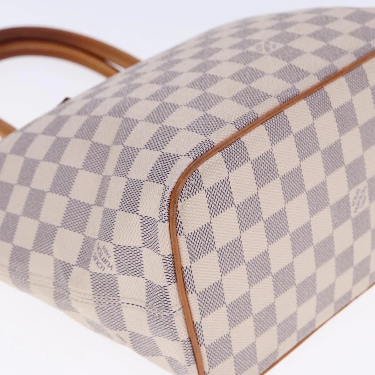 Trendy Inspired Louis Vuitton Damier Azur Saleya Pm Tote Bag N51186 Lv Auth Bs15181