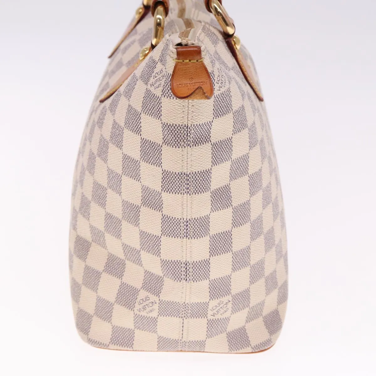 Trendy Inspired Louis Vuitton Damier Azur Saleya Pm Tote Bag N51186 Lv Auth Bs15181