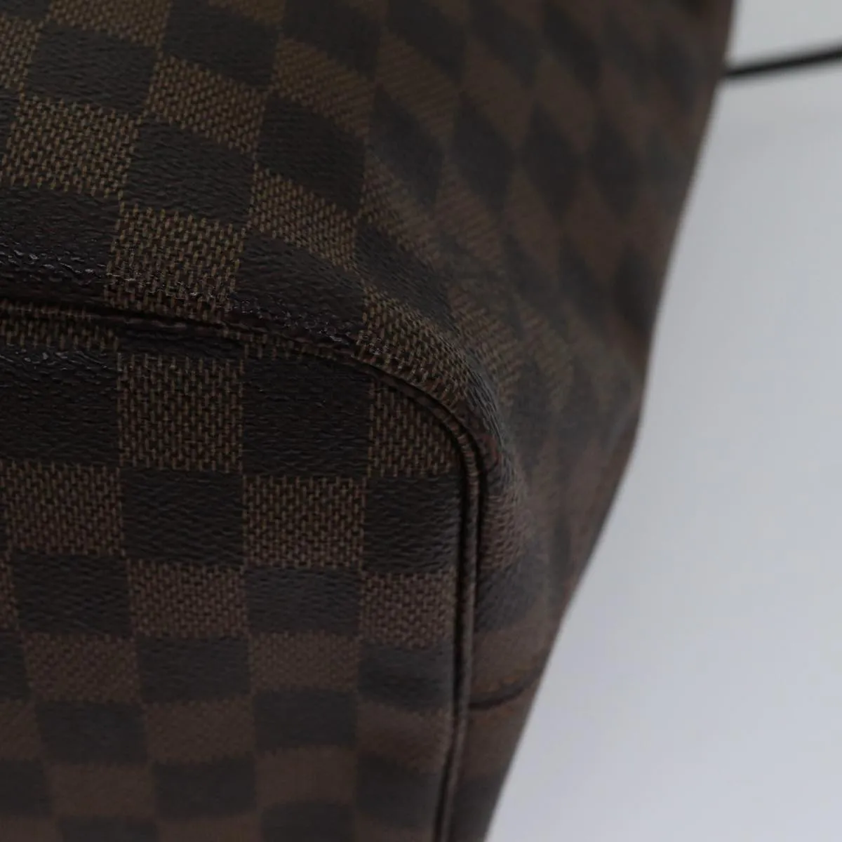 Trendy Inspired Louis Vuitton Damier Ebene Neverfull Mm Tote Bag N51105 Lv Auth 86990sa