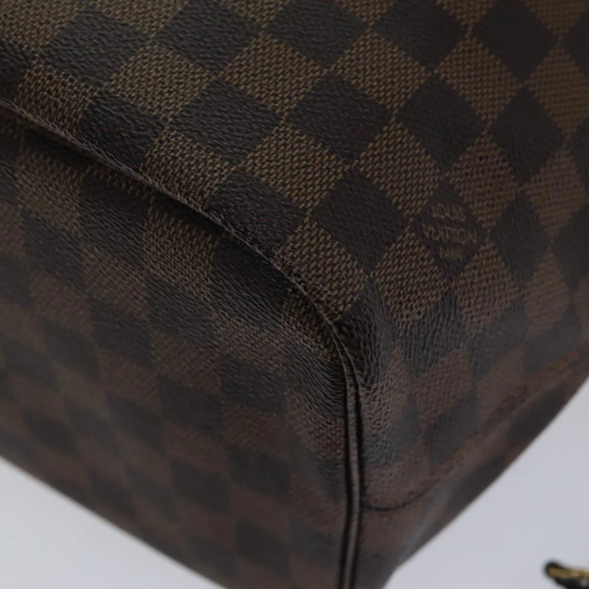 Trendy Inspired Louis Vuitton Damier Ebene Neverfull Mm Tote Bag N51105 Lv Auth 86990sa