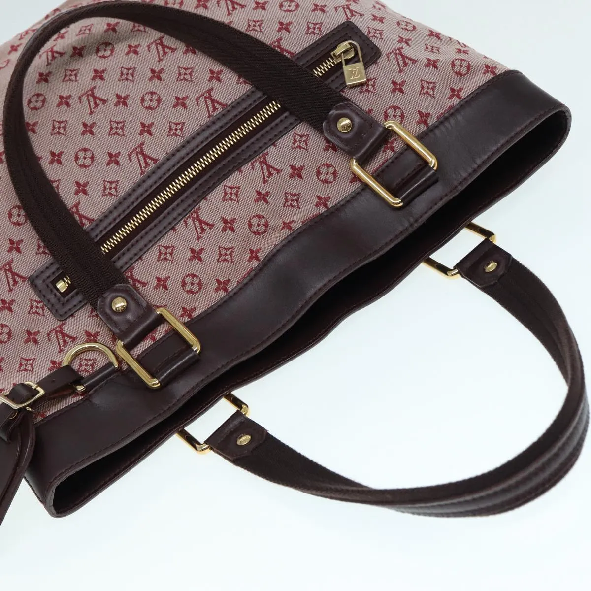 Trendy Inspired Louis Vuitton Monogram Mini Lucille Gm Tote Bag Red M92677 Lv Auth Ep5593