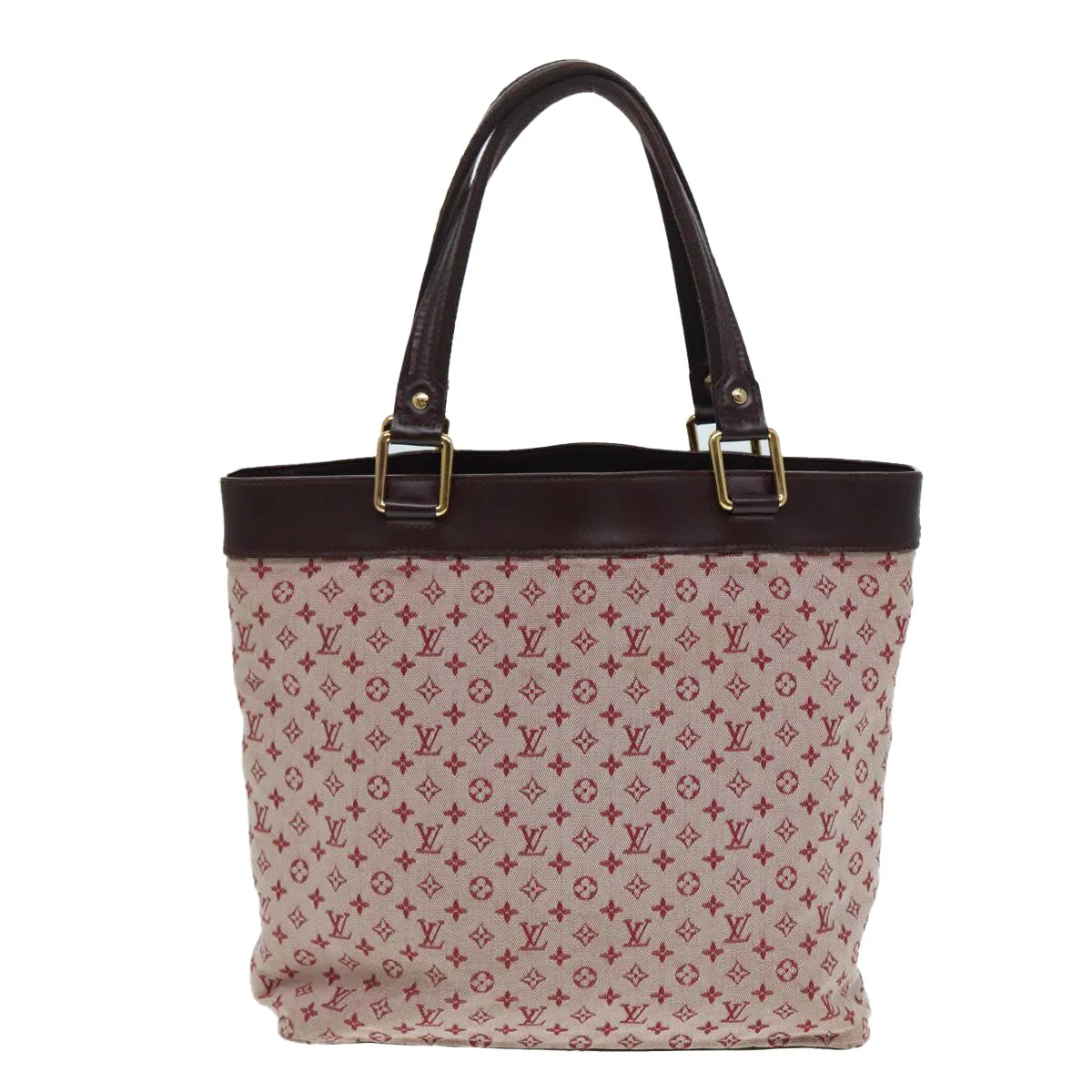 Trendy Inspired Louis Vuitton Monogram Mini Lucille Gm Tote Bag Red M92677 Lv Auth Ep5593