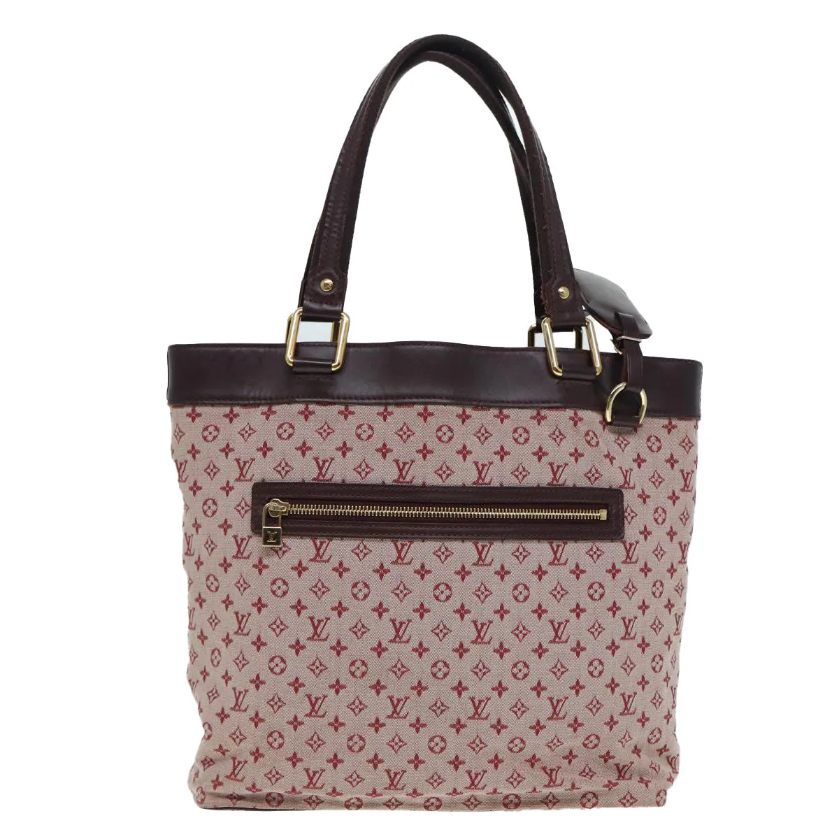 Trendy Inspired Louis Vuitton Monogram Mini Lucille Gm Tote Bag Red M92677 Lv Auth Ep5593