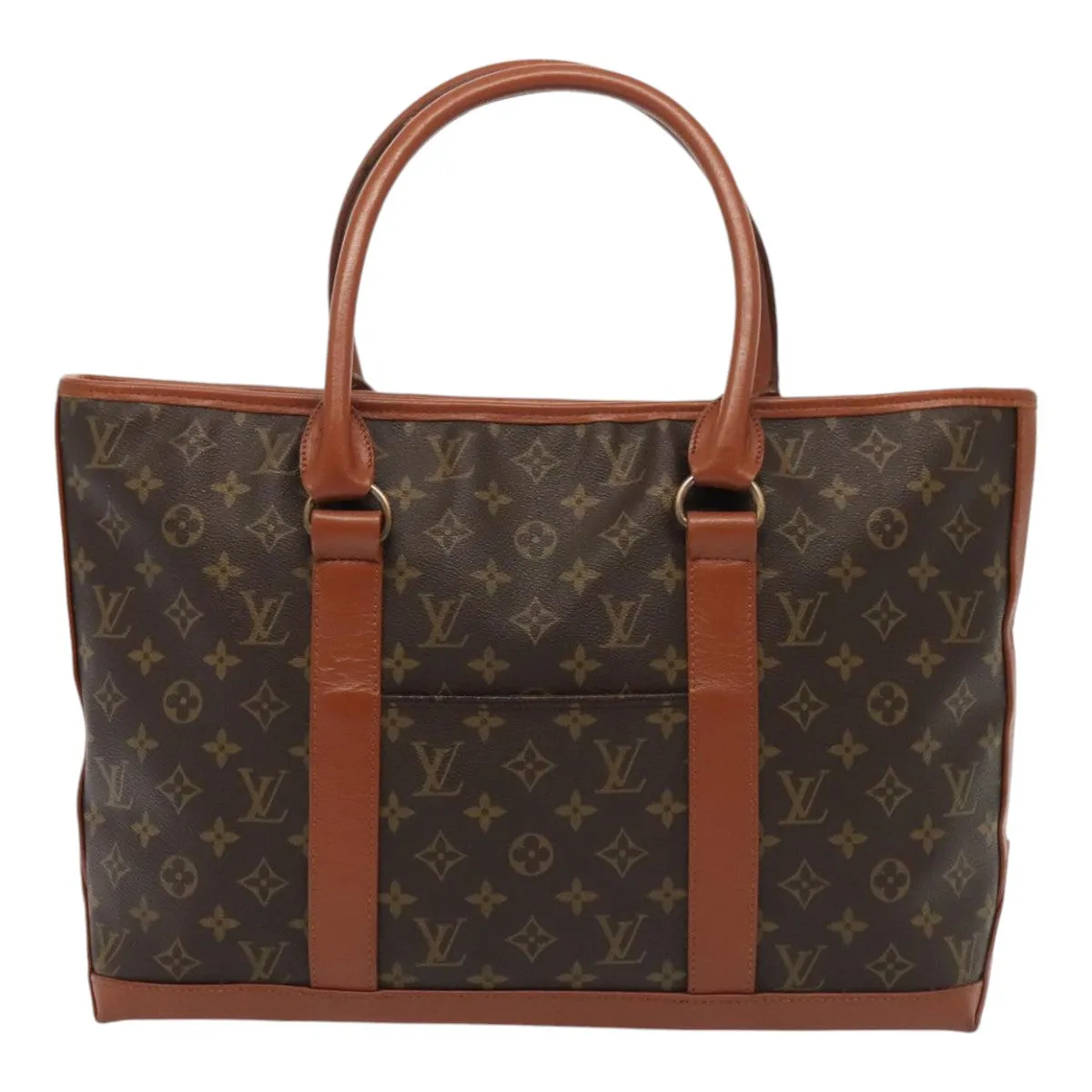 Trendy Inspired Louis Vuitton Monogram Sac Weekend Pm Tote Bag M42425 Lv Auth Ep5556