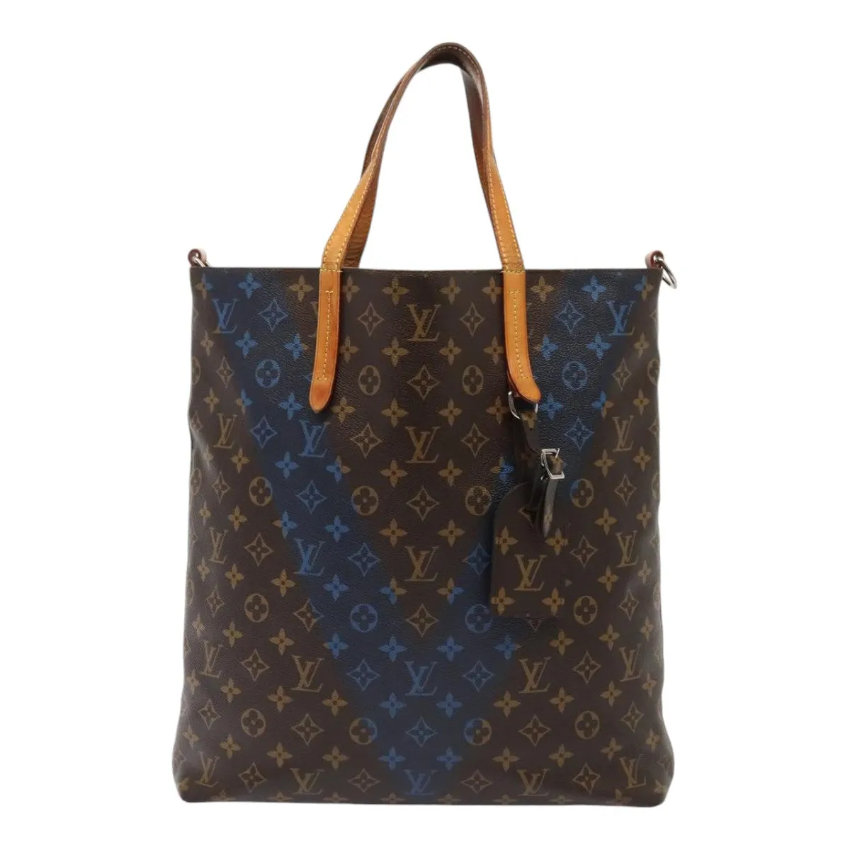 Trendy Inspired Louis Vuitton Monogram V Lline Cabas Ns Tote Bag 2way M50147 Lv Auth 85677