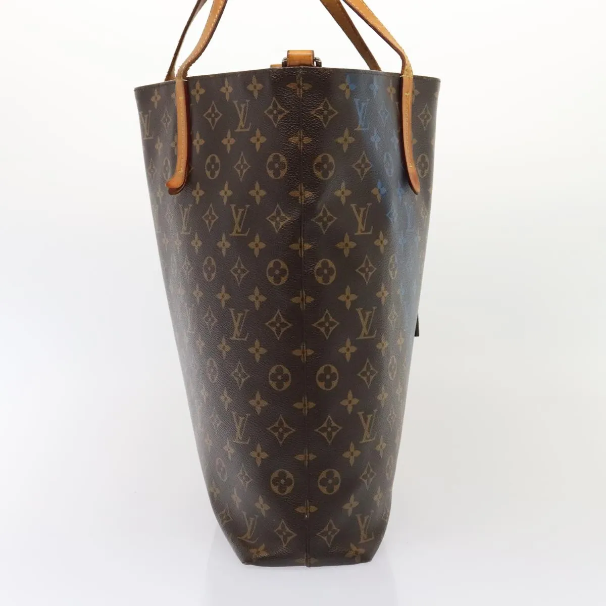 Trendy Inspired Louis Vuitton Monogram V Lline Cabas Ns Tote Bag 2way M50147 Lv Auth 85677