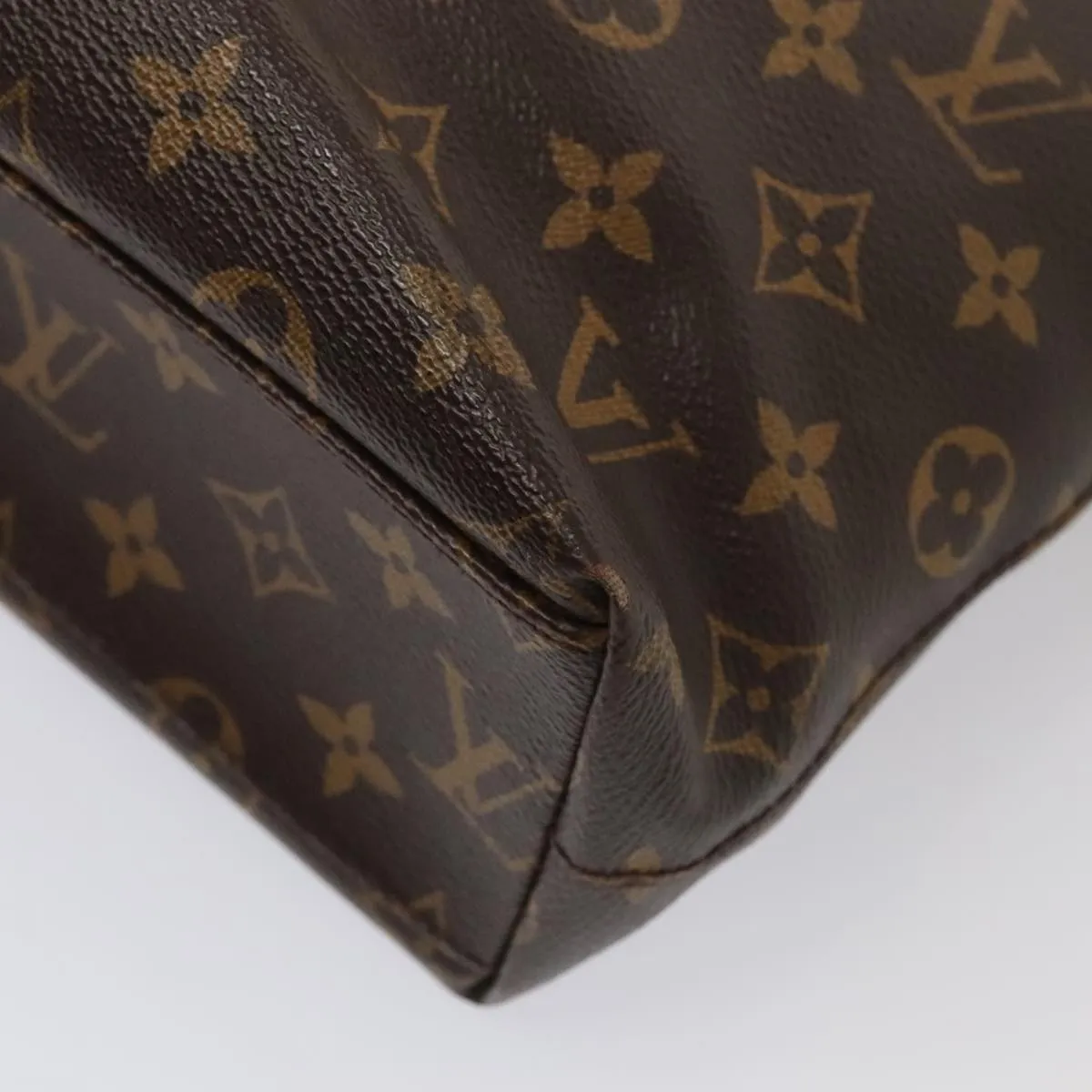 Trendy Inspired Louis Vuitton Monogram V Lline Cabas Ns Tote Bag 2way M50147 Lv Auth 85677