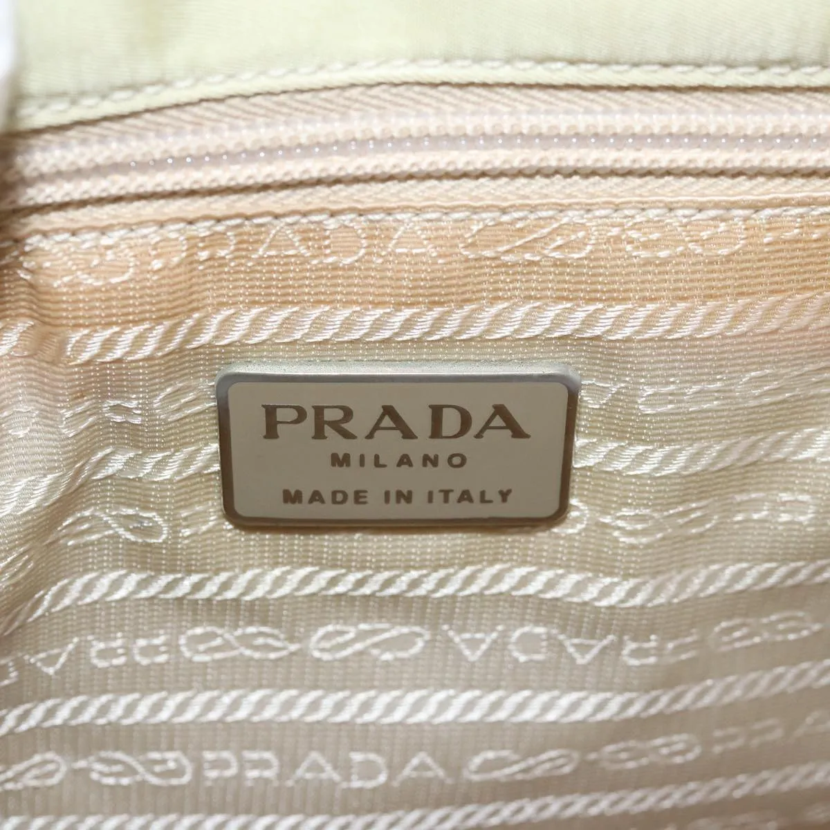 Trendy Inspired Prada Tote Bag Nylon Beige Auth Bs15267