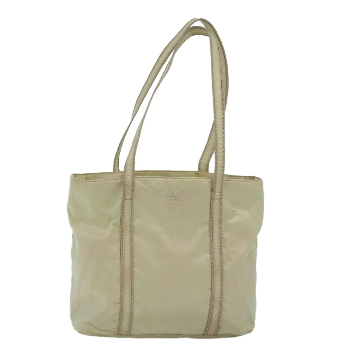 Trendy Inspired Prada Tote Bag Nylon Beige Auth Bs15267