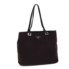 Trendy Inspired Prada Tote Bag Nylon Bordeaux Auth 76127