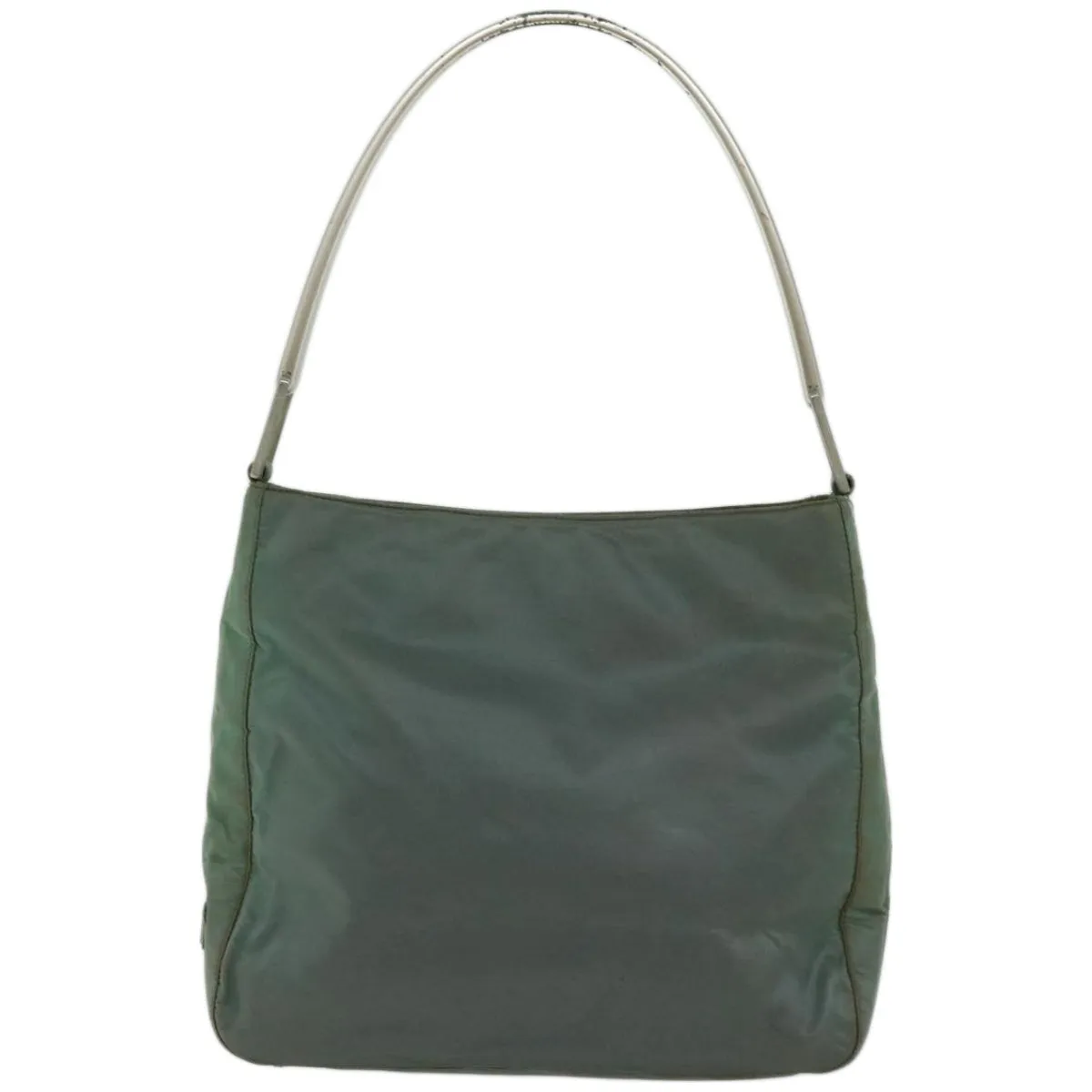 Trendy Inspired Prada Tote Bag Nylon Green Auth 66712