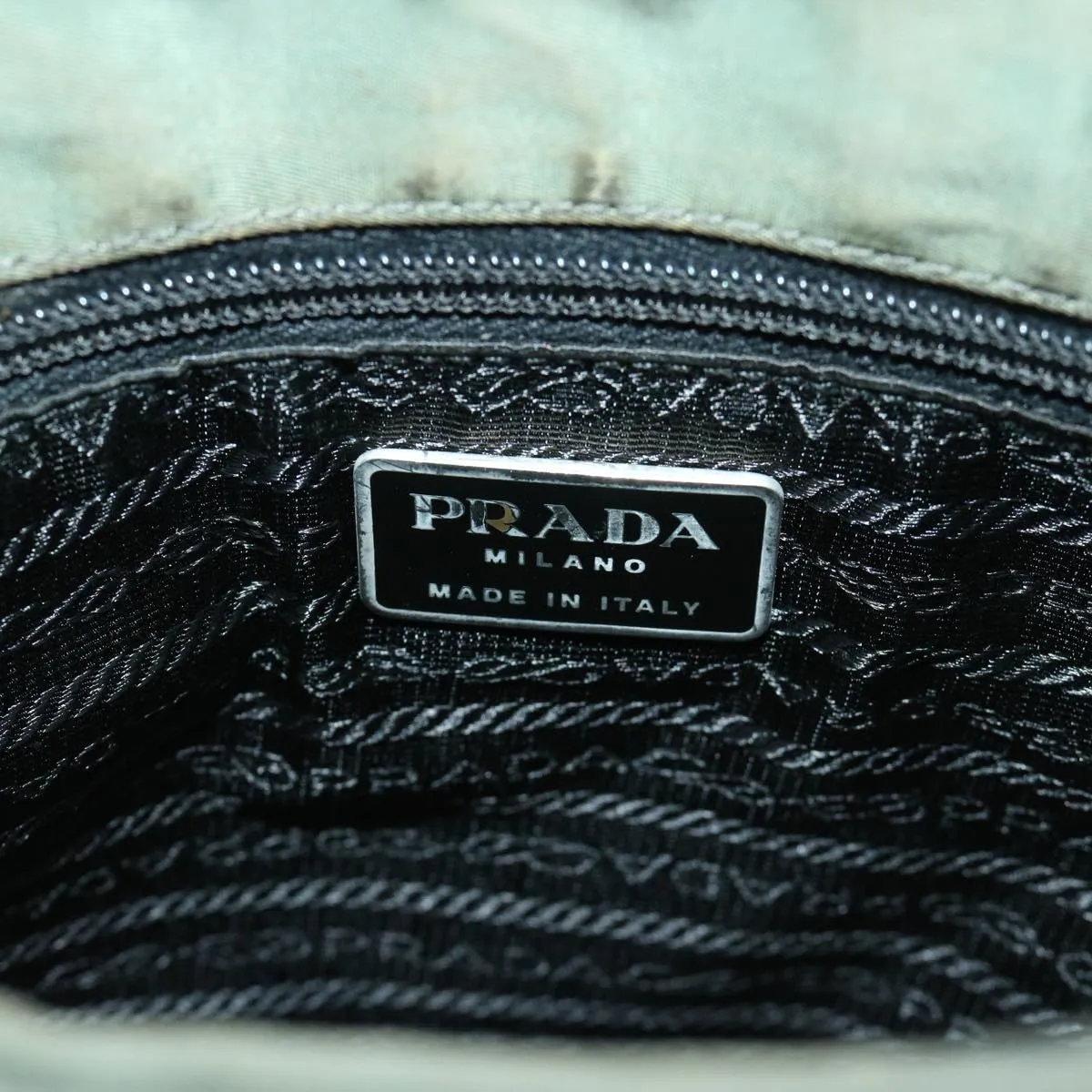 Trendy Inspired Prada Tote Bag Nylon Green Auth 66712