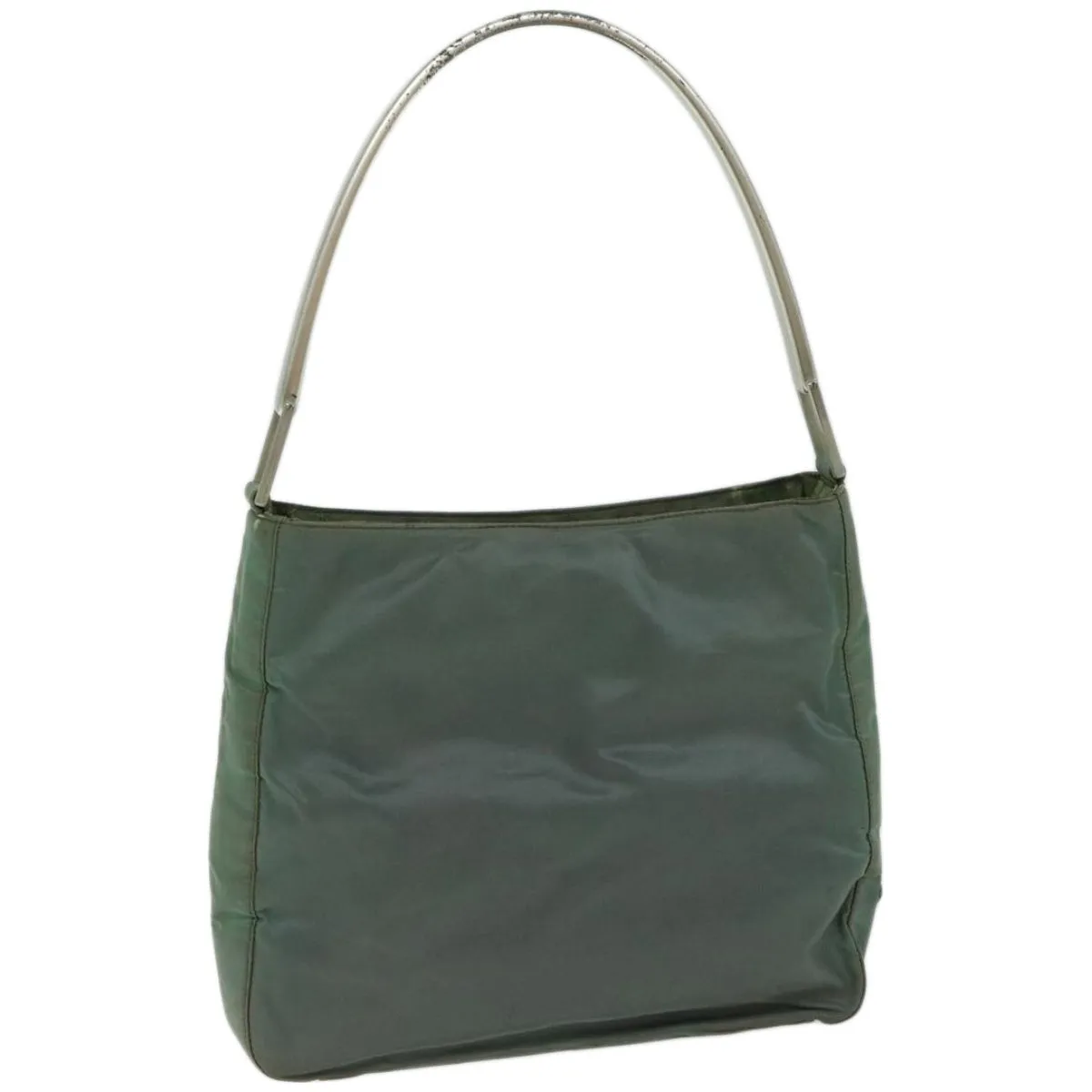 Trendy Inspired Prada Tote Bag Nylon Green Auth 66712