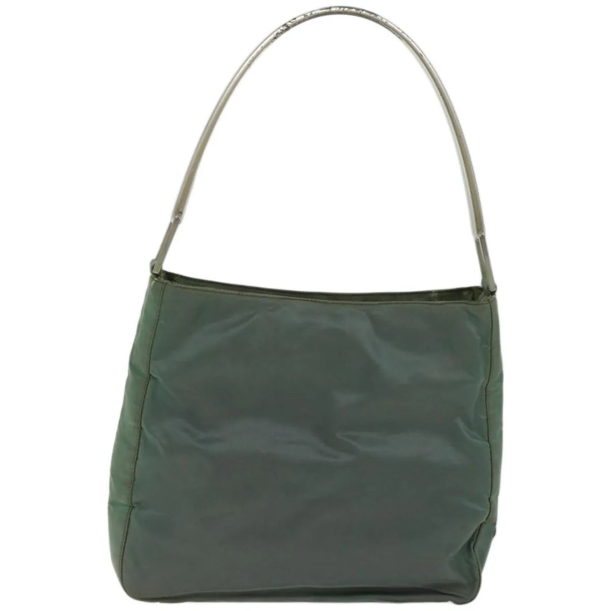 Trendy Inspired Prada Tote Bag Nylon Green Auth 66712