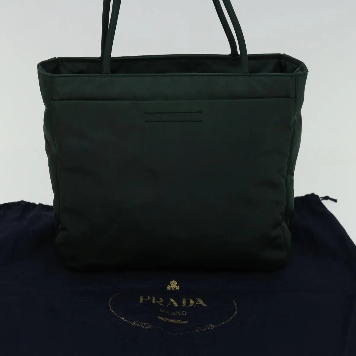 Trendy Inspired Prada Tote Bag Nylon Green Auth Bs12869