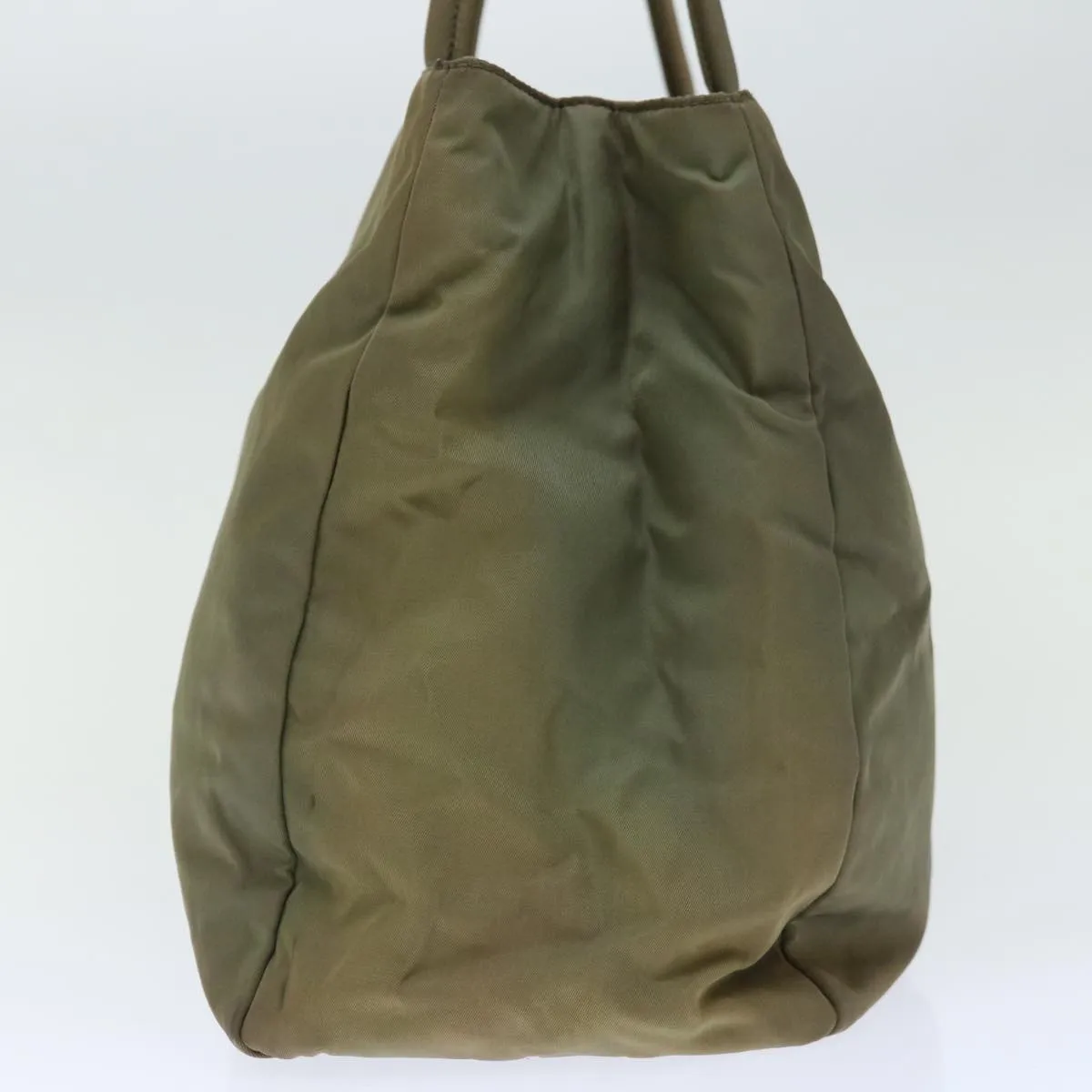 Trendy Inspired Prada Tote Bag Nylon Khaki Auth 67219