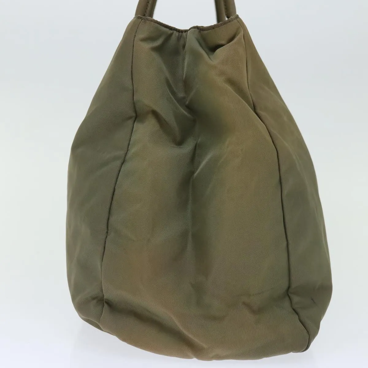 Trendy Inspired Prada Tote Bag Nylon Khaki Auth 67219