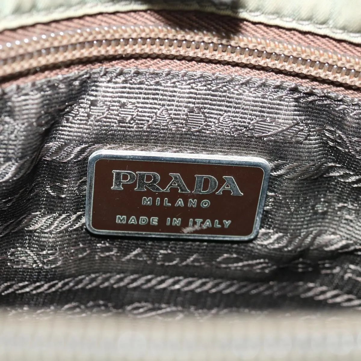 Trendy Inspired Prada Tote Bag Nylon Khaki Auth 67219