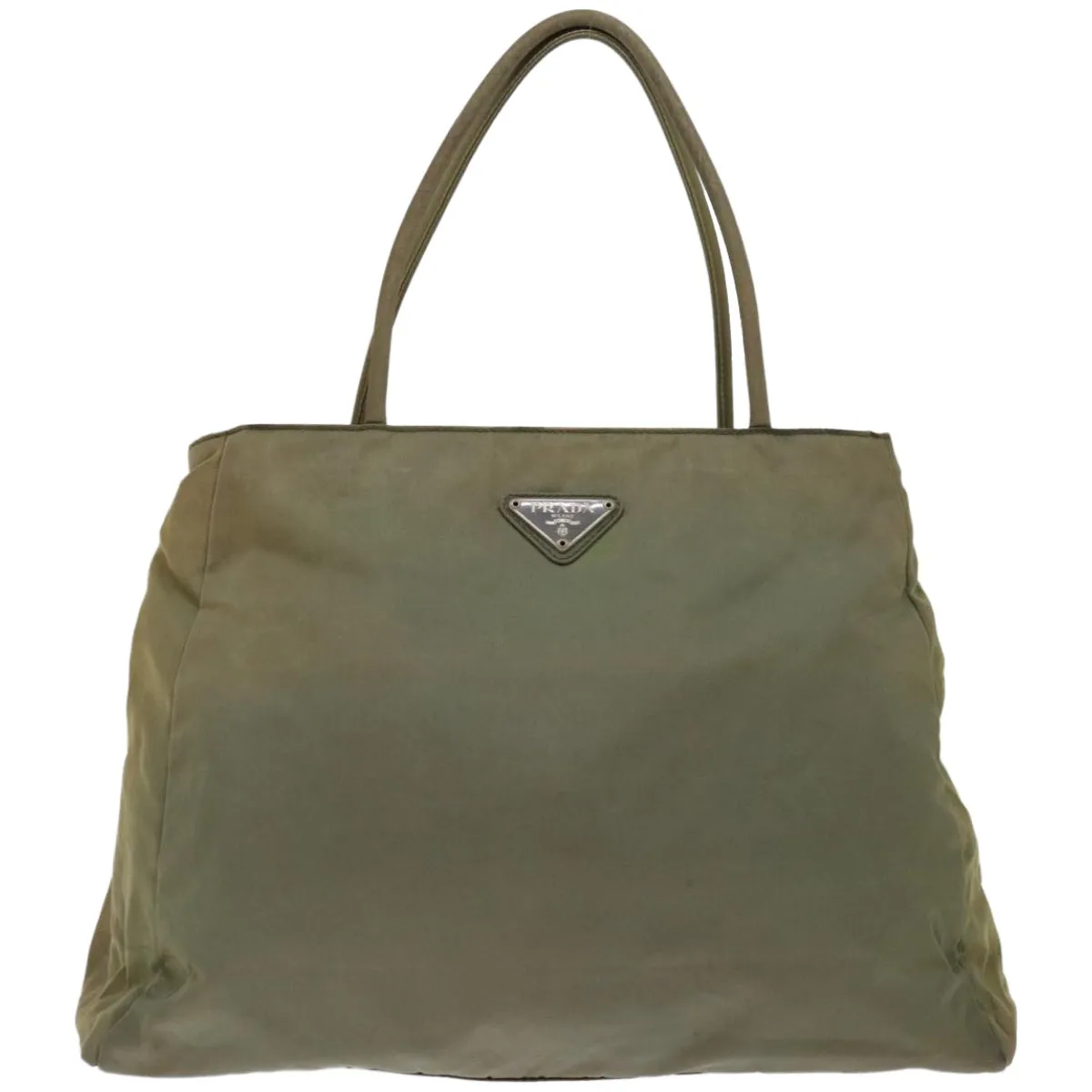 Trendy Inspired Prada Tote Bag Nylon Khaki Auth 67219