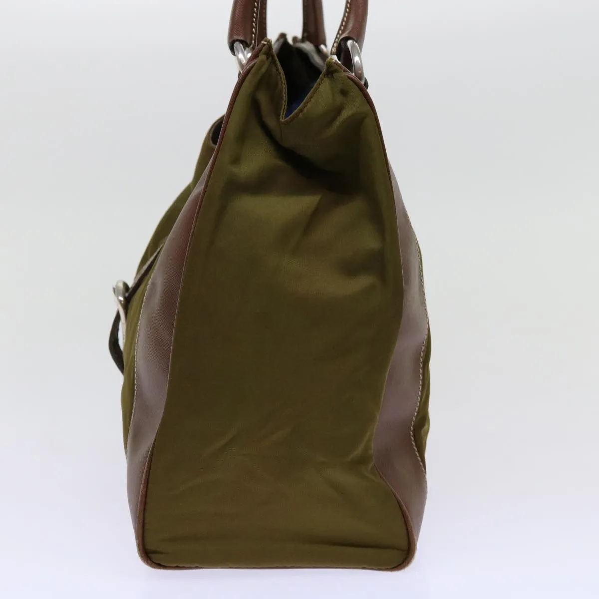 Trendy Inspired Prada Tote Bag Nylon Khaki Auth 69650