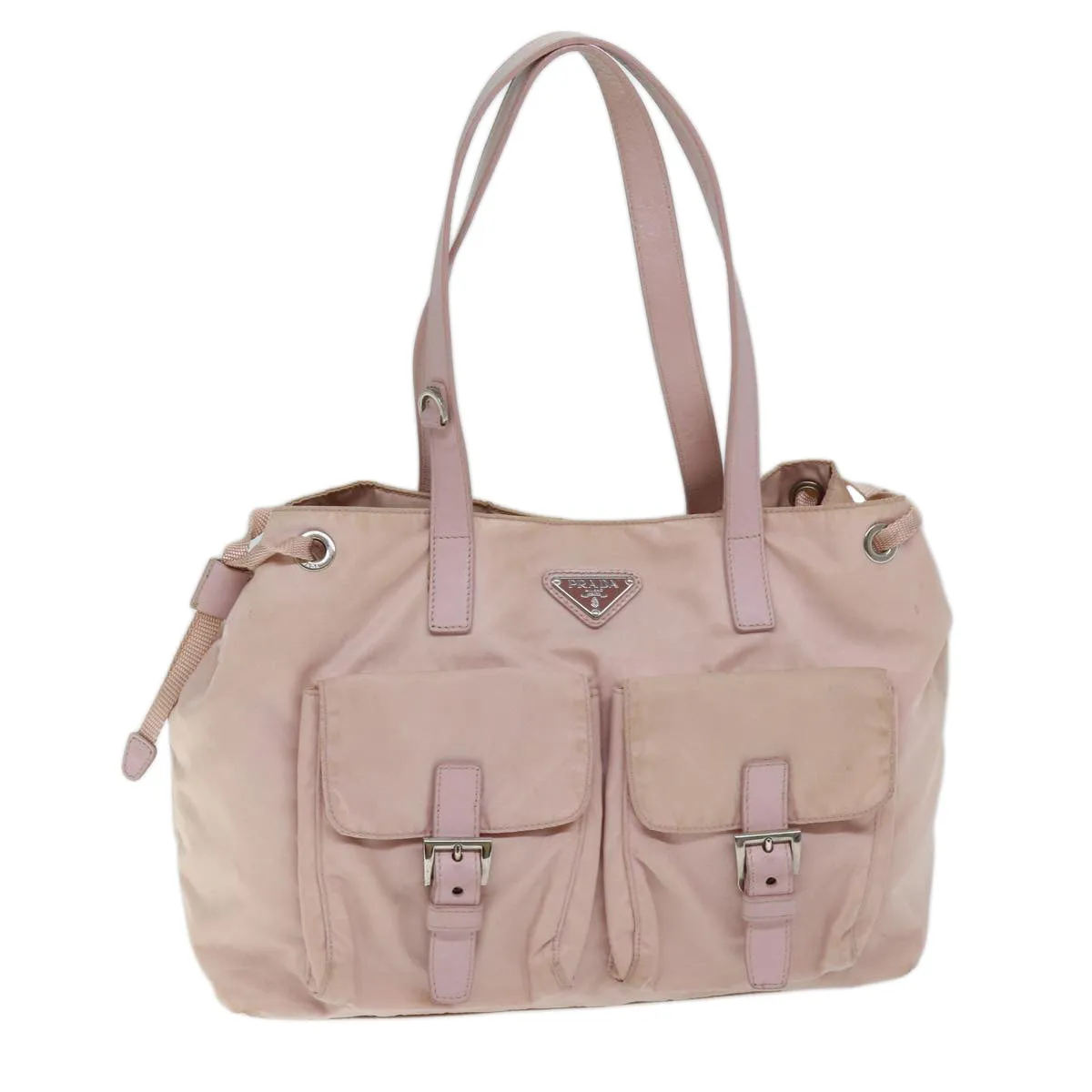 Trendy Inspired Prada Tote Bag Nylon Pink Auth 73735