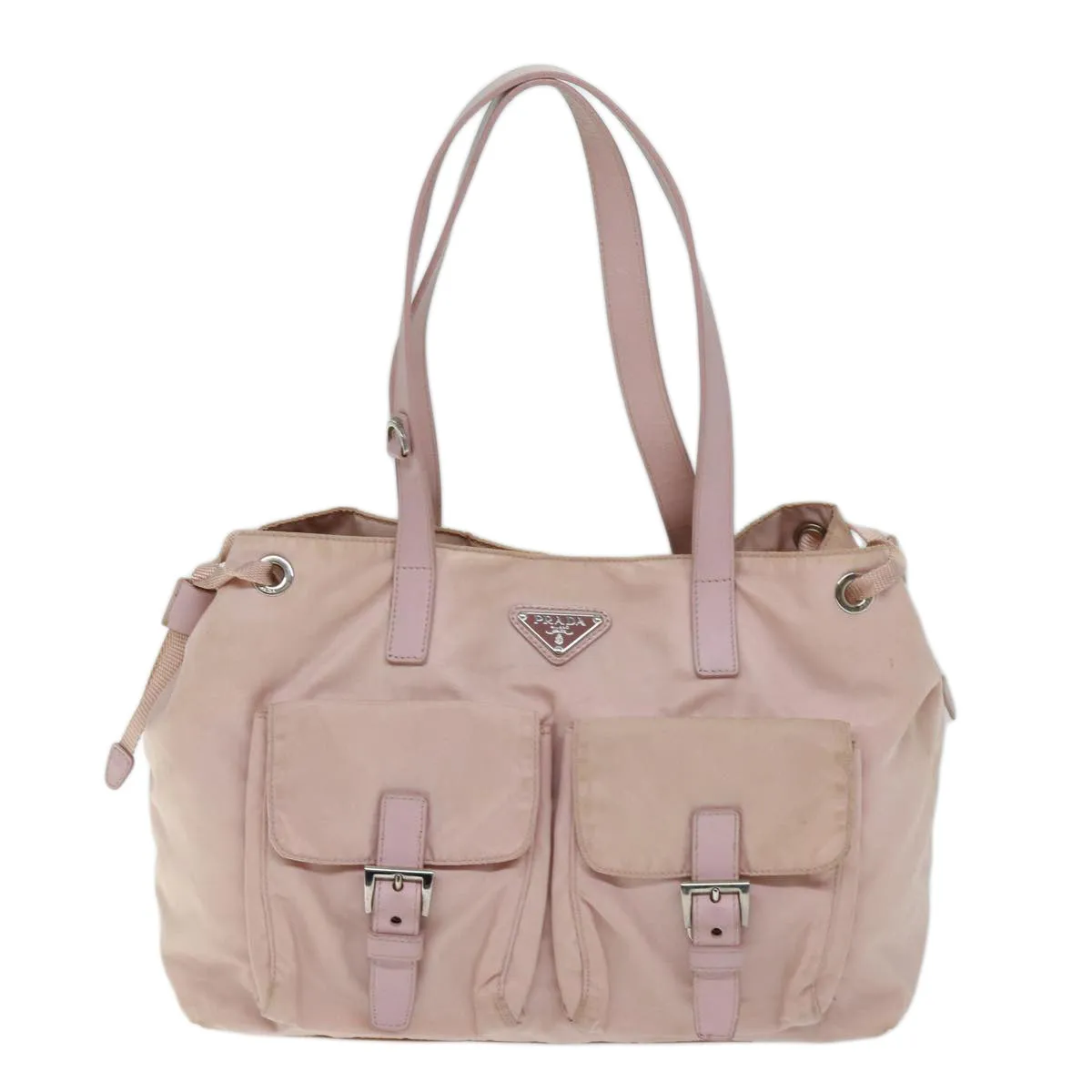 Trendy Inspired Prada Tote Bag Nylon Pink Auth 73735