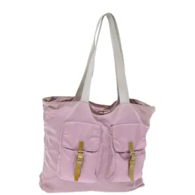 Trendy Inspired Prada Tote Bag Nylon Pink Auth Tb1095