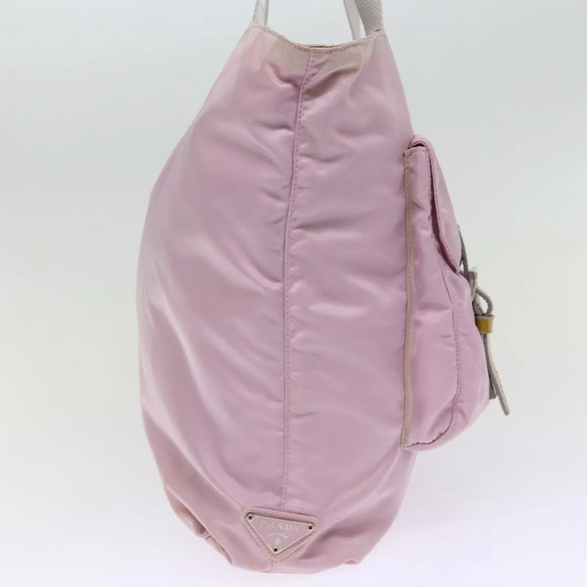 Trendy Inspired Prada Tote Bag Nylon Pink Auth Tb1095