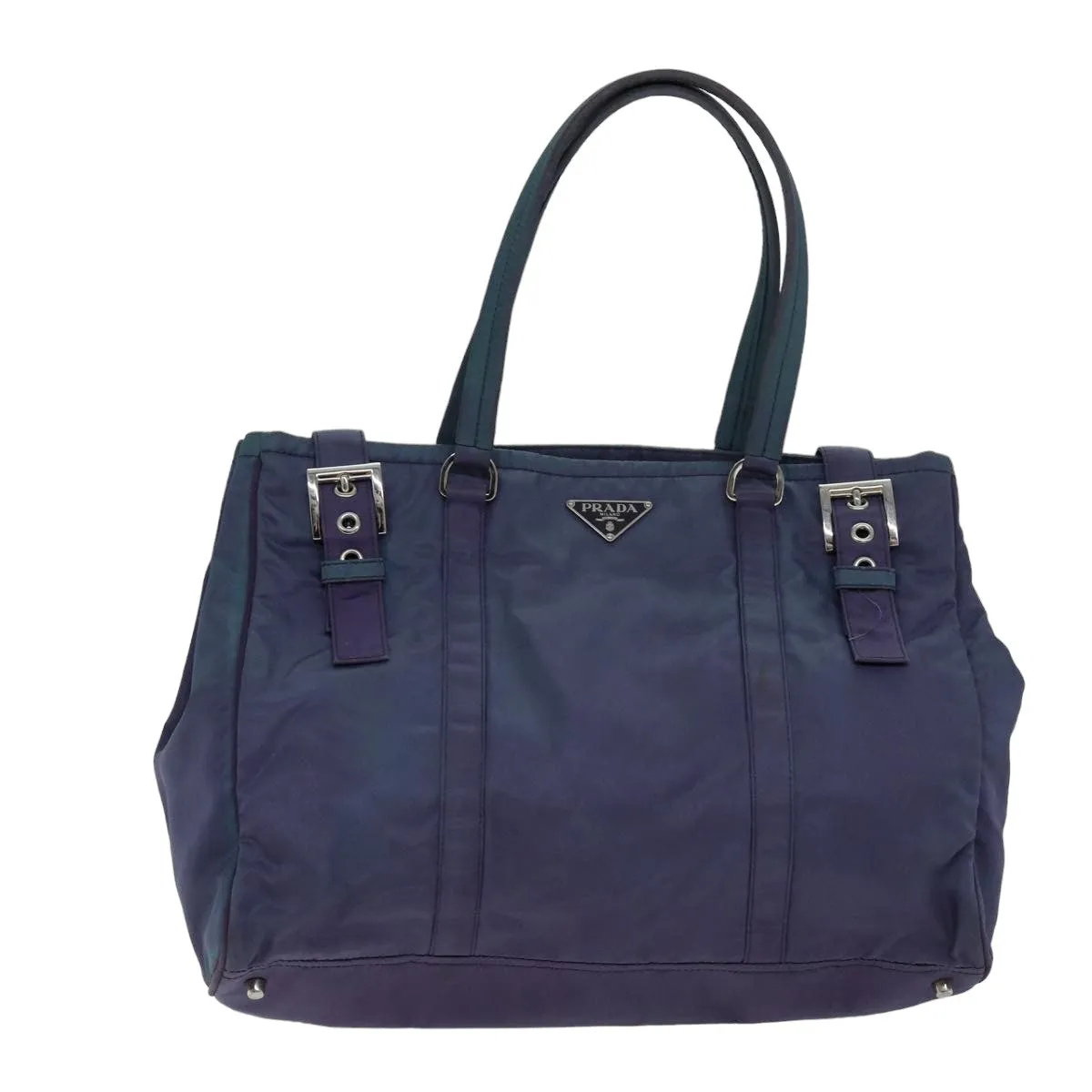 Trendy Inspired Prada Tote Bag Nylon Purple Auth 75586