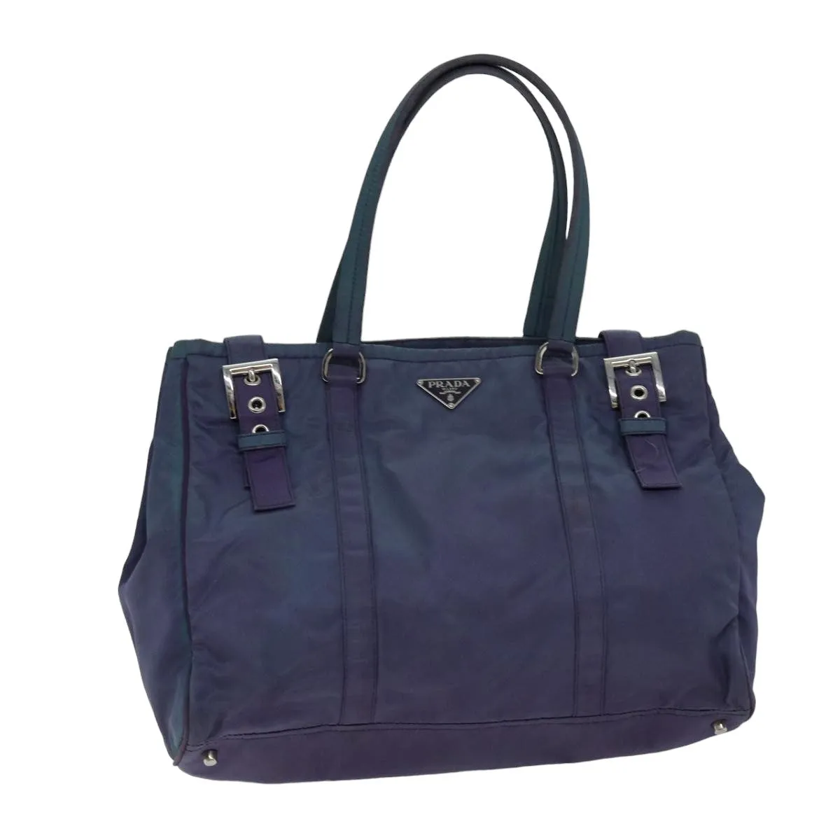 Trendy Inspired Prada Tote Bag Nylon Purple Auth 75586