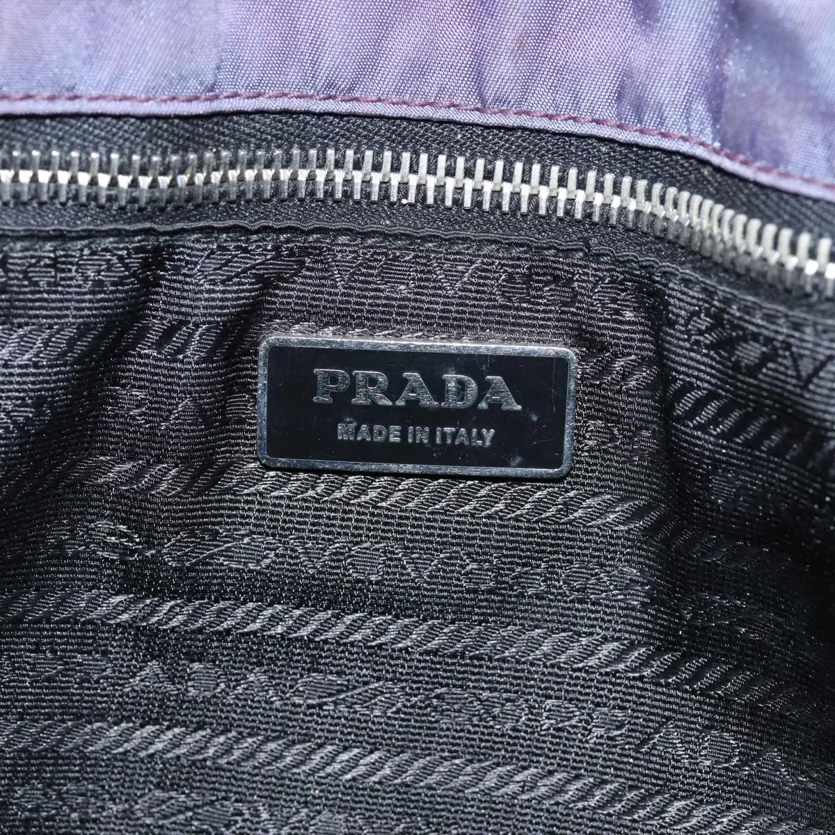 Trendy Inspired Prada Tote Bag Nylon Purple Auth 75586