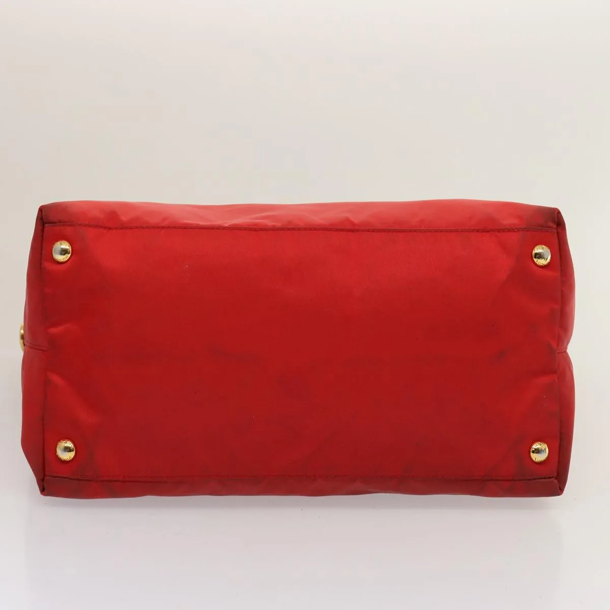 Trendy Inspired Prada Tote Bag Nylon Red Auth 75649